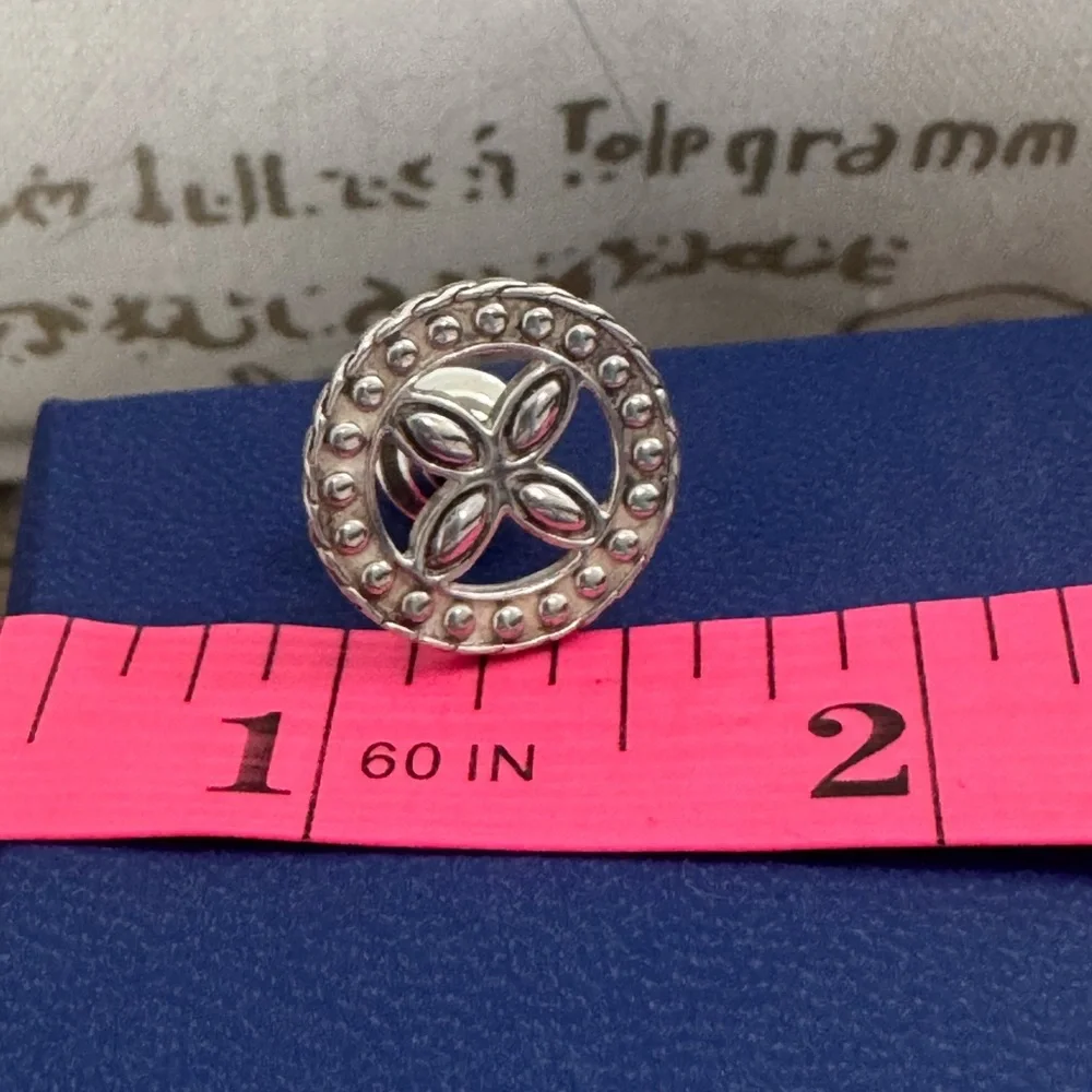 John Hardy .925 Sterling Silver Collectible Kawung Round  Pin / Tie Tac